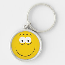 Happy Classic Smiley Face Keychains