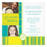 Happy Colour Block Graduation Party Invitation