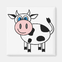 Happy Cow - Customisable! Fridge Magnets