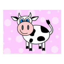 Happy Cow - Customisable! Postcards