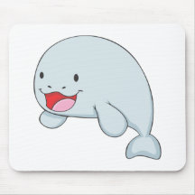 Happy Dugong Mousepads
