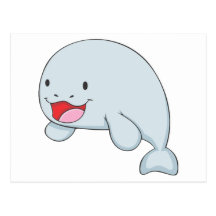 Happy Dugong Postcard