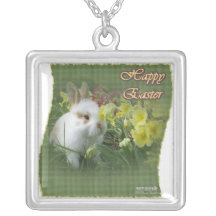 Happy Easter Bunny Necklace