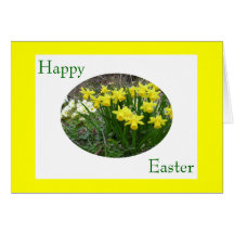 Happy Easter - Daffodils Card