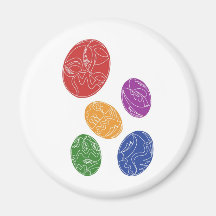 Happy Easter! easter Eggs Fridge Magnets
