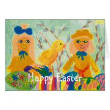 Happy Easter Greeting Card