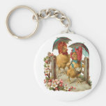 Happy Easter Hens Keychain