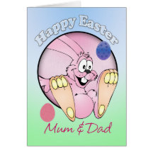 Happy Easter - Mum & Dad Greeting Cards