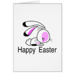 Happy Easter Pink Easter Bunny Cards