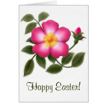 Happy Easter Rose Card
