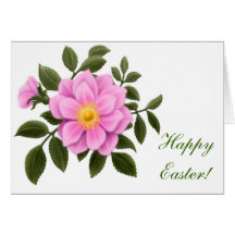 Happy Easter Rose Card
