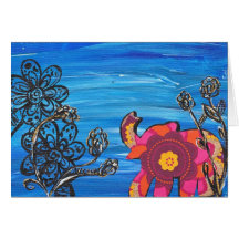 Happy Elephant Card