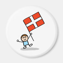 happy english children magnet