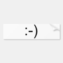 Happy face emoticon! bumper sticker