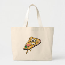 happy face pizza slice bag