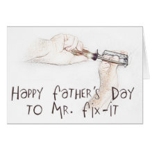 Happy Fathers Day to the Handyman! Greeting Cards