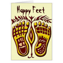 Happy Feet Customisable Card