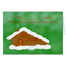 Happy Festivus. Add surname to front of card.