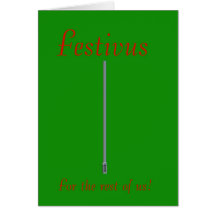 Happy Festivus for the rest of us with pole Cards