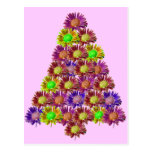 Happy Flower Tree Post Card