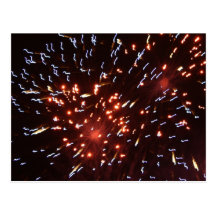 Happy Fourth of July Fireworks 2011 Postcard