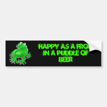 happy frog bumper stickers