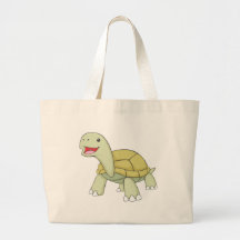 Happy Galapagos Tortoise Canvas Bag