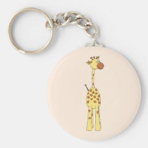 Happy Giraffe. Cartoon Keychains
