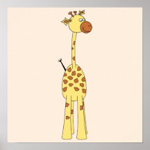 Happy Giraffe. Cartoon Posters