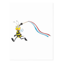 Happy Girl Bee Postcards
