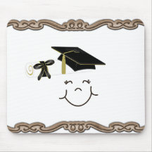 Happy Grad Mouse Pads