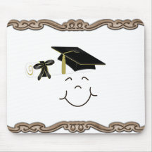 Happy Grad Mouse Pads