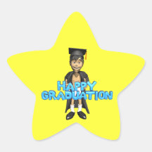 Happy Graduation Star Sticker