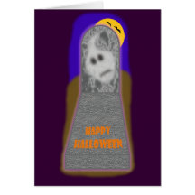 happy halloween ghost grußkarten