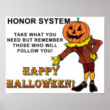 Happy Halloween Honour System Print