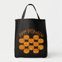 Happy Halloween Jackolanterns Bags