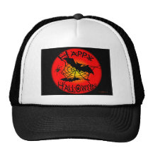 Happy Halloween Mesh Hats