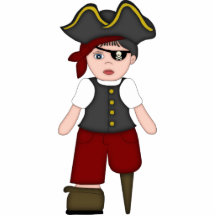Happy Halloween -Pirate Boy Photo Cut Outs