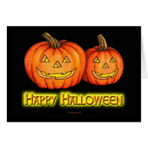 Happy Halloween Pumpkins Cards