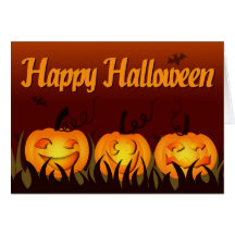 Happy Halloween - Pumpkins Greeting Card