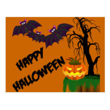 Happy Halloween Recipe Card Post Card