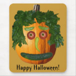 Happy Halloween - Uncut Pumpkin Face Mouse Mats