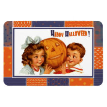 Happy Halloween! Vintage Design Gift Magnet