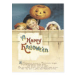 Happy Halloween Vintage Postcard