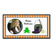 Happy Halloween Witch's Cauldron  Photo Cards