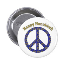 Happy Hanukkah Customisable GIfts and Tees Pinback Button