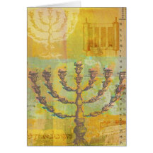 Happy Hanukkah Customisable GIfts and Tees Greeting Card