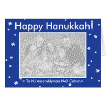 HAPPY HANUKKAH! Customisable My Dog Votes Card