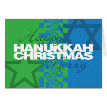 Happy Hanukkah Merry Christmas Card