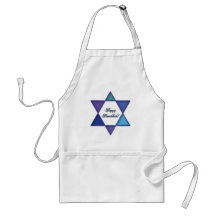 Happy Hanukkah Star of David Apron